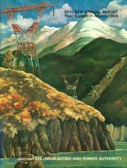 British Columbia Hydro & Power Authority 1969 cover