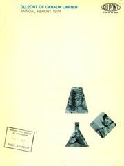 Du Pont Company of Canada Limited 1974 cover
