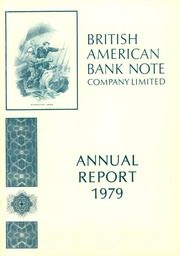 British American Bank Note Company Limited 1979 cover