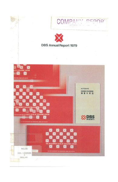 Development Bank of Singapore (DBS) 1979 cover