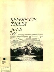 Canadian Pulp and Paper Association 1961 cover