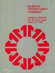 Alberta Opportunity Company 1983 cover
