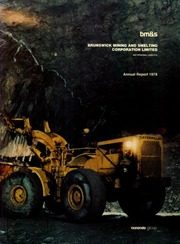 Brunswick Mining and Smelting Corporation Limited 1978 cover