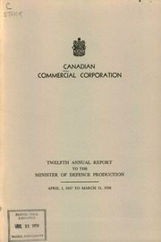 Canadian Commercial Corporation 1958 cover