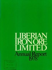 Liberian Iron Ore Limited 1978 cover