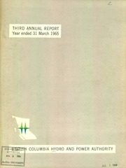 British Columbia Hydro & Power Authority 1965 cover