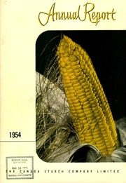 Canada Starch Company Limited 1954 cover