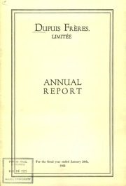 Dupuis Freres,Limitee 1953 cover
