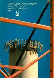 Canadian Foundation Company Ltd 1983 cover