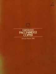 Corporation Falconbridge Copper 1982 cover