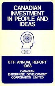 Canadian Enterprise Development Corporation Limited 1968 cover
