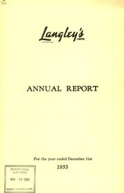 Langley's Limited 1953 cover