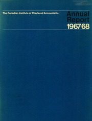 Canadian Institute of Chartered Accountants 1968 cover