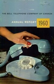 Bell Telephone Company Canada 1960 cover