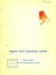 Algoma Steel Inc 1959 cover