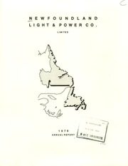 Newfoundland Light & Power Company Limited 1979 cover