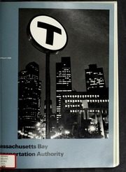 Massachusetts Bay Transportation Authority 1986 cover