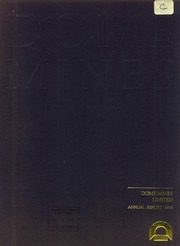 Dome Mines, Ltd 1985 cover