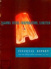 Algoma Steel Inc 1954 cover
