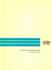 Du Pont Company of Canada Limited 1972 cover