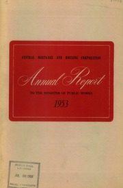 Central Mortgage and Housing Corporation 1953 cover