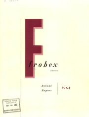 Frobex Limited 1964 cover