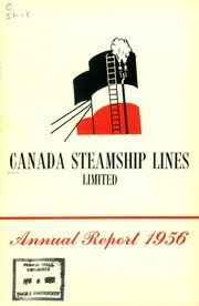 Canada Steamship Lines, Limited 1956 cover