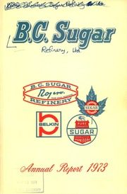 British Columbia Sugar Refinery, Limited 1973 cover