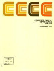Commerce Capital Corporation Limited 1974 cover