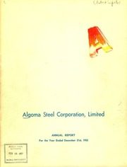 Algoma Steel Inc 1955 cover