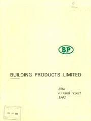 Building Products Limited 1963 cover