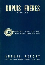 Dupuis Freres,Limitee 1951 cover