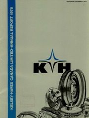 Kelsey - Hayes Canada Limited 1978 cover