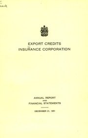 Export Credits Insurance Corporation 1951 cover