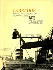 Labrador Mining and Exploration Company Limited 1975 cover