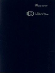 Caisse centrale Desjardins 1982 cover