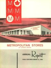 Metropolitan Stores of Canada Limited 1966 cover