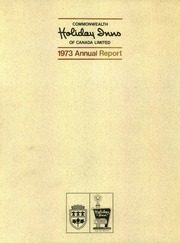 Commonwealth Holiday Inns of Canada Limited 1973 cover