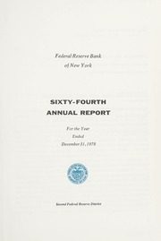 Federal Reserve Bank of New York 1978 cover
