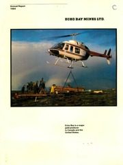 Echo Bay Mines Ltd 1984 cover