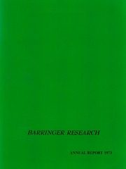 Barringer Research Inc 1973 cover