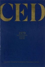 Canadian Enterprise Development Corporation Limited 1979 cover