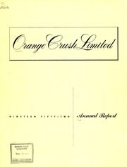 Orange Crush Company 1952 cover