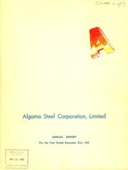 Algoma Steel Inc 1957 cover