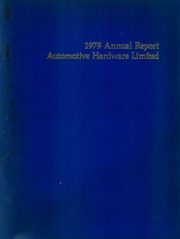 Automotive Hardware Limited 1979 cover