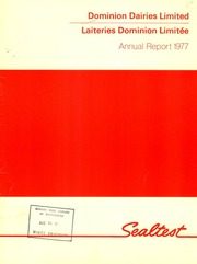 Dominion Dairies Limited 1977 cover