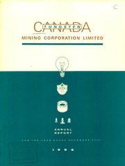 Canada Tungsten Mining Corporation Limited 1965 cover