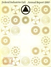 Federal Industries Limited 1980 cover