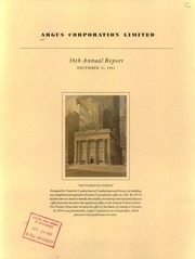 Argus Corp. Ltd 1981 cover