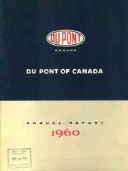 Du Pont Company of Canada Limited 1960 cover